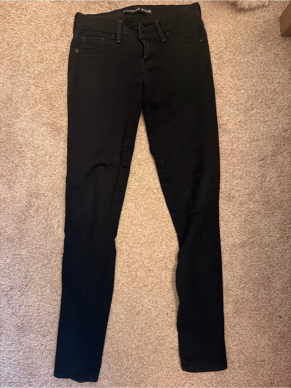 Express Women's Black Skinny Jeans - Classic Stretch Denim